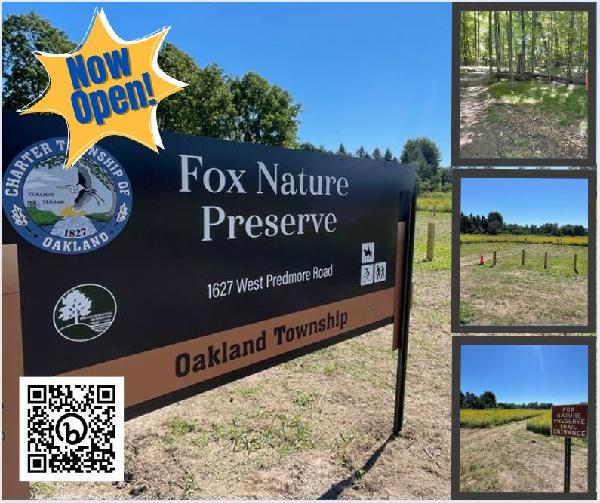 Oakland Township Parks and Recreation Fox Nature Preserve